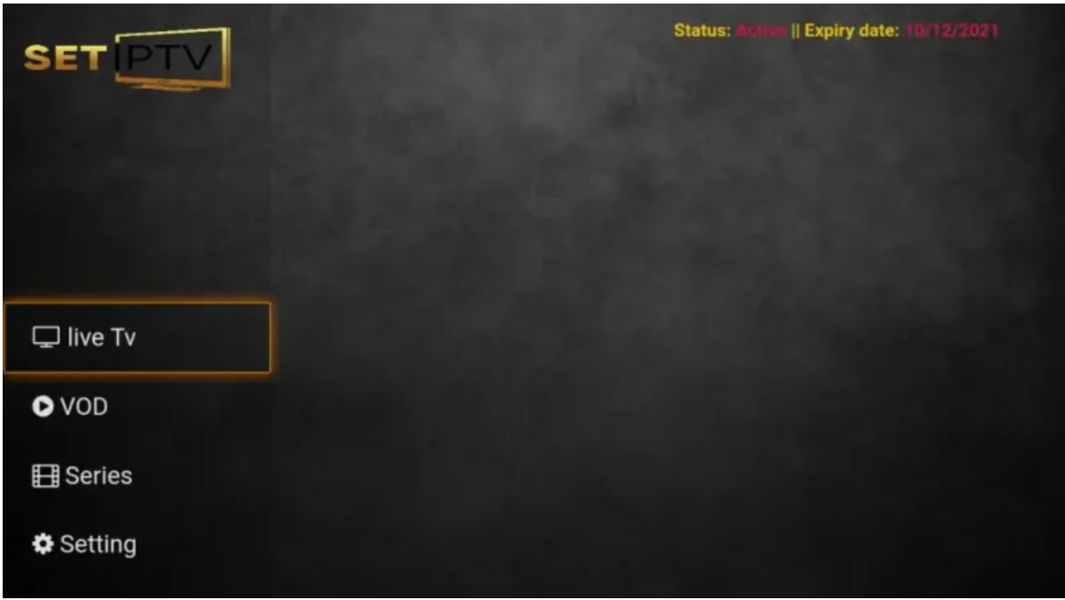 Content access interface in SET IPTV